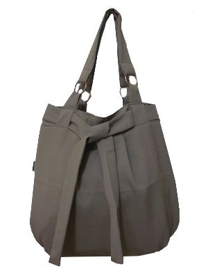 Bolsa tecido na cor caqui  REF.: JP-562